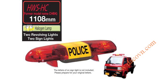 Đèn Còi hú báo hiệu xe Cảnh sát, Cứu hỏa, Cứu thương Patlite chuyên dụng