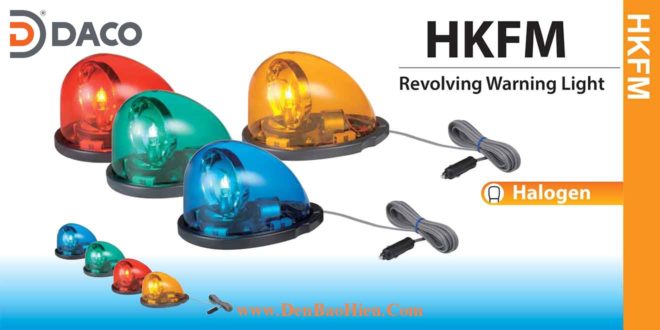 HKFM-101-R Đèn mai rùa giọt nước xe ưu tiên Patlite 180x122mm Bóng Halogen