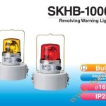 Đèn quay báo hiệu di động Patlite Φ162, battery khô, âm báo 90dB, bóng sợi đốt, chống rung, IP23, SKHB-1006D