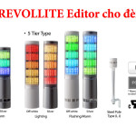 Phần mềm Revolite Editor thiết kế chương trình hoạt động cho đèn tháp đa mầu LA6