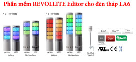 Phần mềm RevoLite Editor cho đèn tháp đa mầu, thời gian LA6